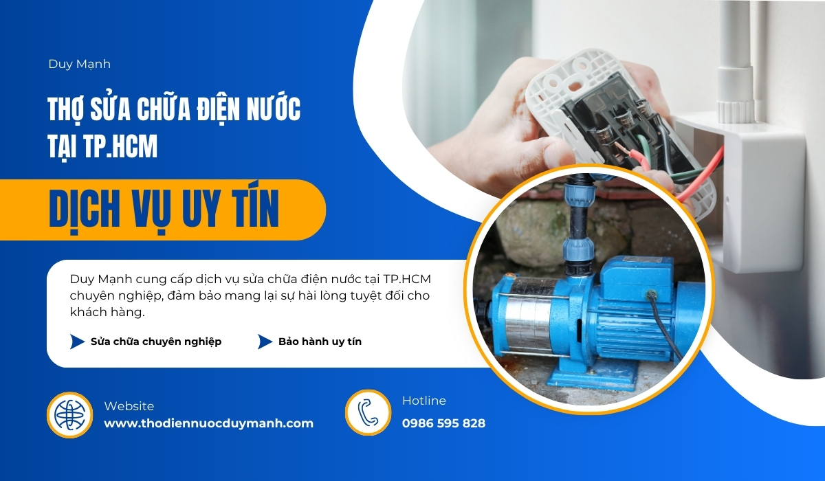 Thợ sửa chữa điện nước tại Tp.HCM